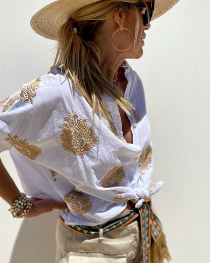 IBIZA | Blusa estampada ibicenca