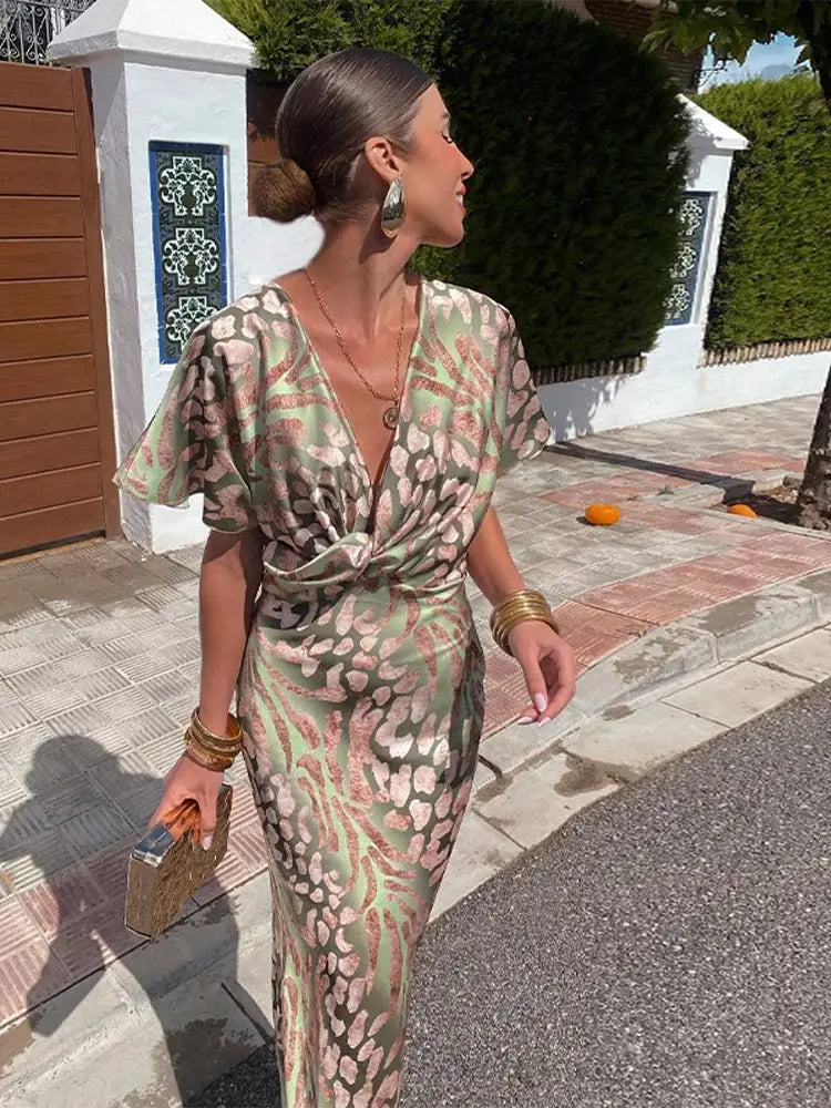Clarandra | Vestido Midi estampado