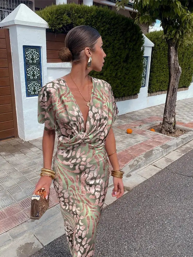 Clarandra | Vestido Midi estampado