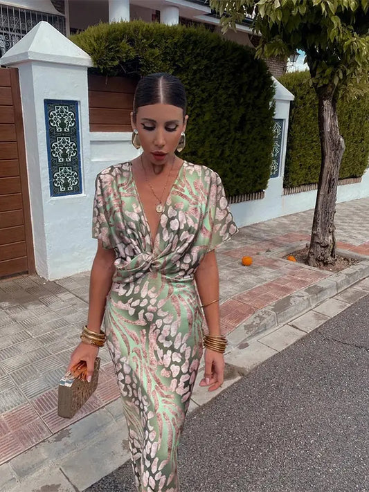 Clarandra | Vestido Midi estampado