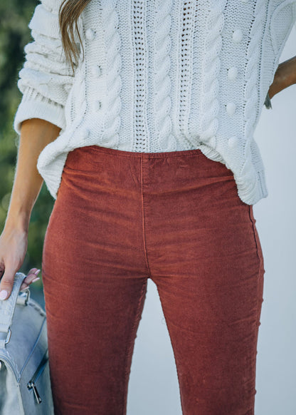 CHLOE | Pantalones acampanados de pana