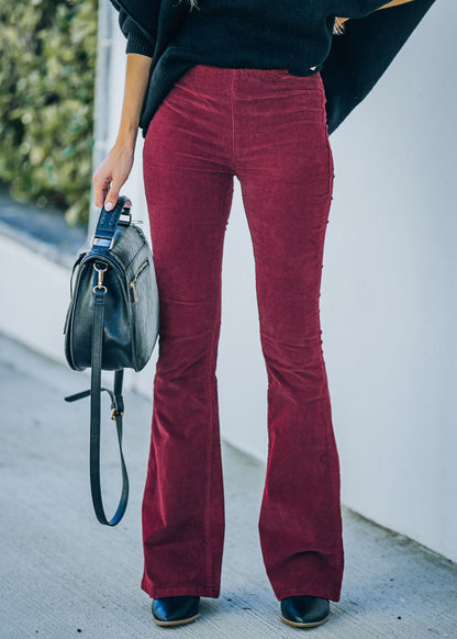CHLOE | Pantalones acampanados de pana