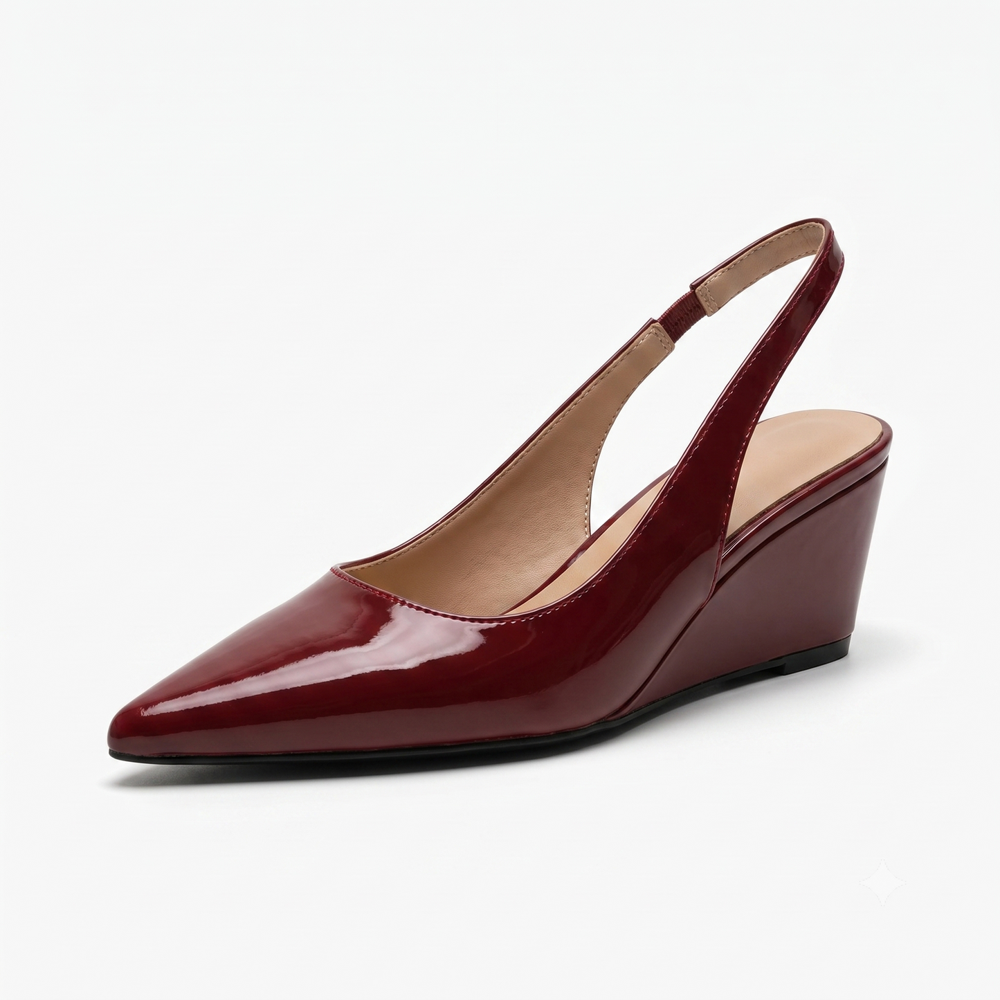 Elena | Tacones Wedge Slingback Elegantes