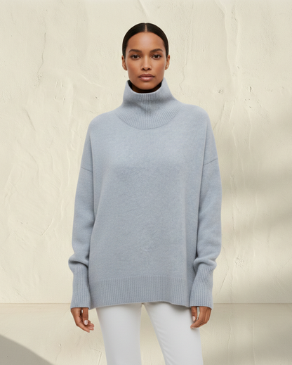 ANDREA | Suéter minimalista de cuello alto