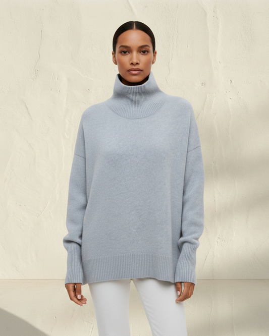 ANDREA | Suéter minimalista de cuello alto