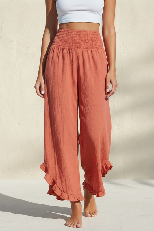 ARENA | Pantalón ancho con volantes