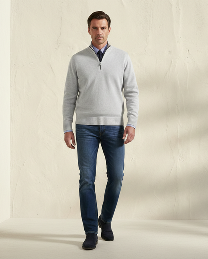 MORGAN | Jersey informal con media cremallera
