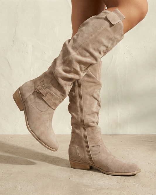 ZAVIRA | Botas de ante elegantes y cálidas para mujer