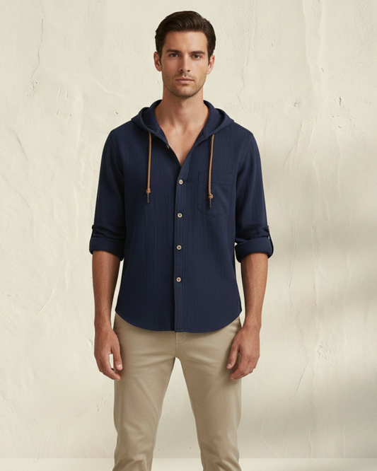 LORENZ | Camisa con capucha de algodón