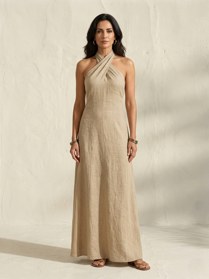 Elena | Vestido maxi elegante vintage
