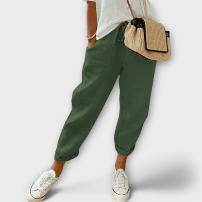 BIBI | Pantalón de moda de lino casual