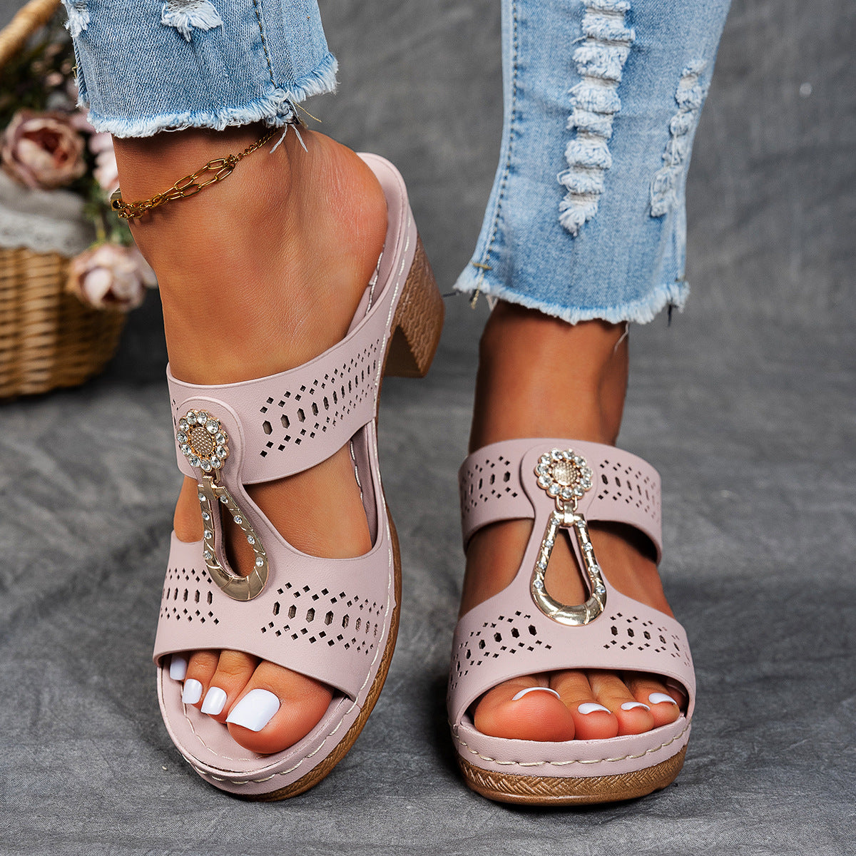 Linda | Sandalias de Tacón Alto Ortopédicas