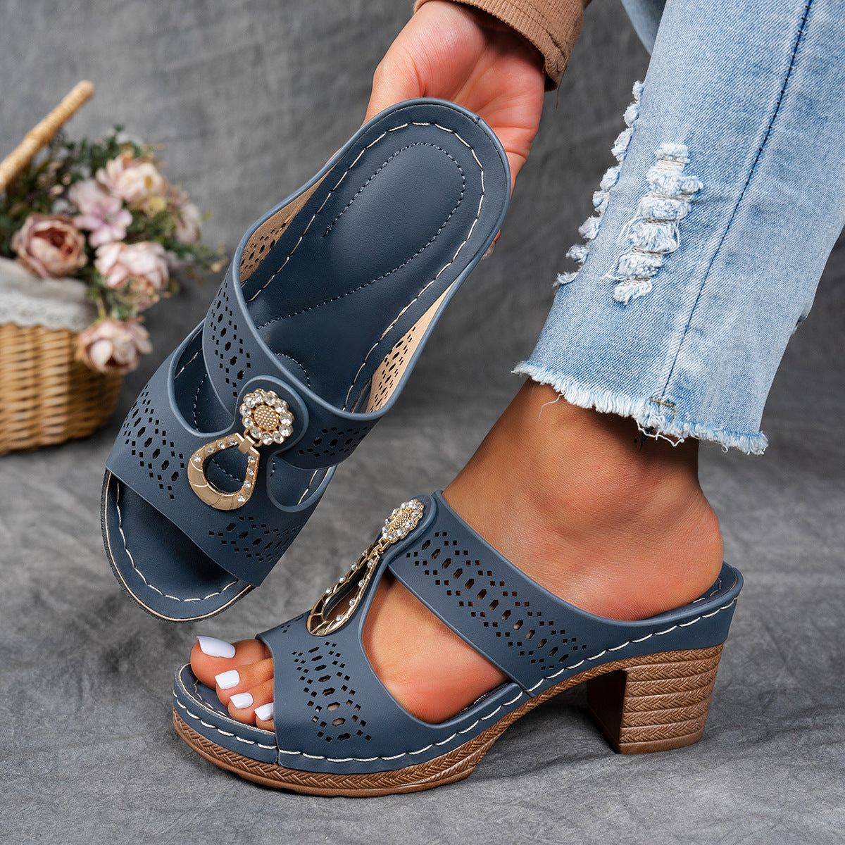 Linda | Sandalias de Tacón Alto Ortopédicas