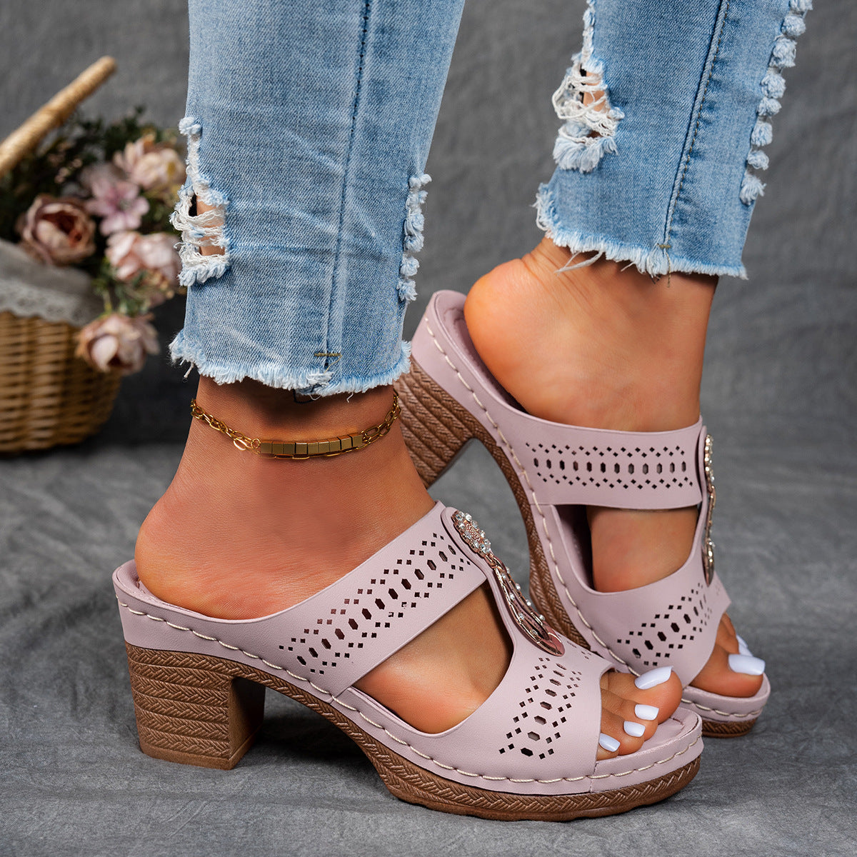 Linda | Sandalias de Tacón Alto Ortopédicas