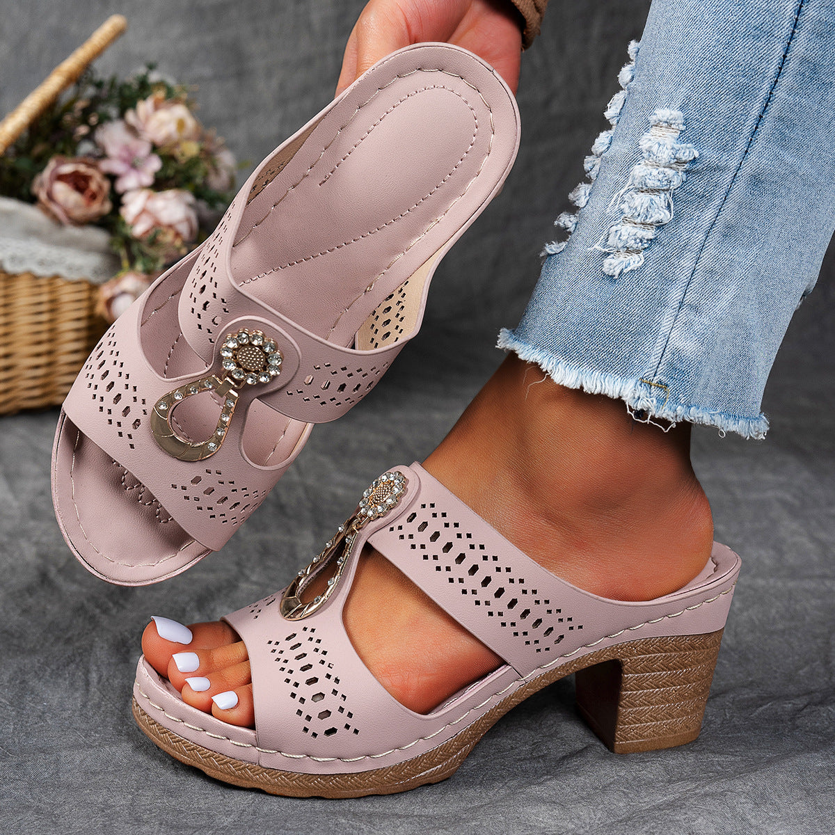 Linda | Sandalias de Tacón Alto Ortopédicas