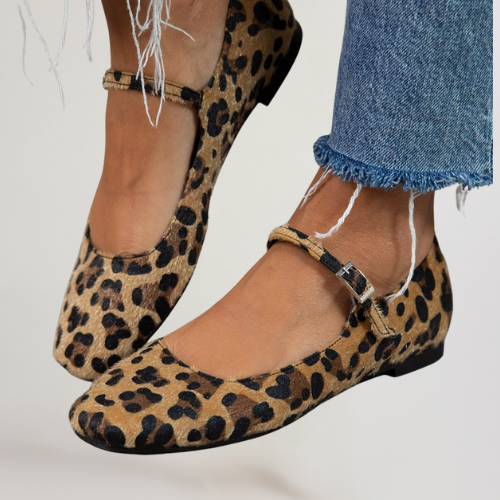 Lena | Bailarinas con cierre y tirante ajustable