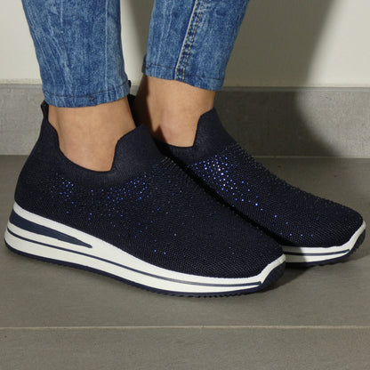 Silvia | Zapatillas con pedrería