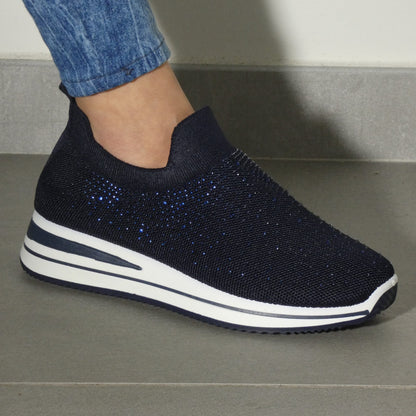 Silvia | Zapatillas con pedrería