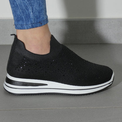 Silvia | Zapatillas con pedrería