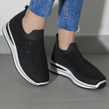 Silvia | Zapatillas con pedrería