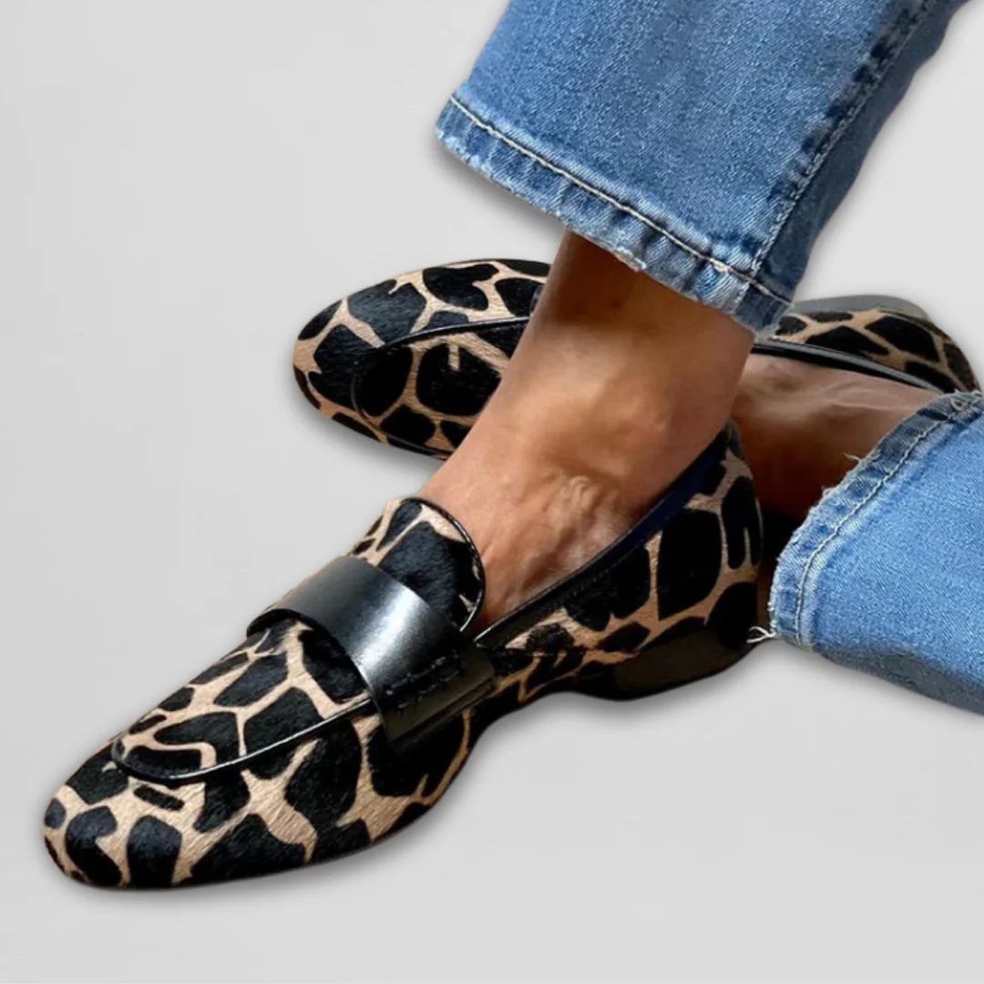 SOFIA | Mocasines de estampado animal