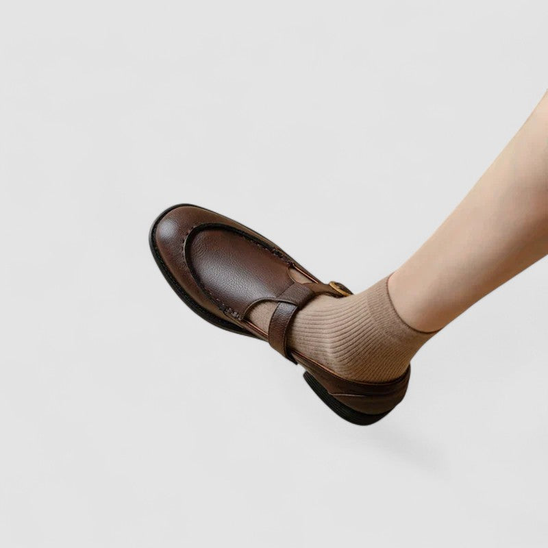 AVERY | Zapatos ortopédicos Mary Jane con punta cuadrada