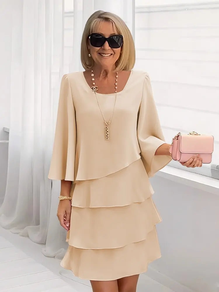 Catherine | Vestido elegante cómodo con volantes