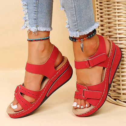 Sandra | Sandalias ortopédicas cómodas con cuña