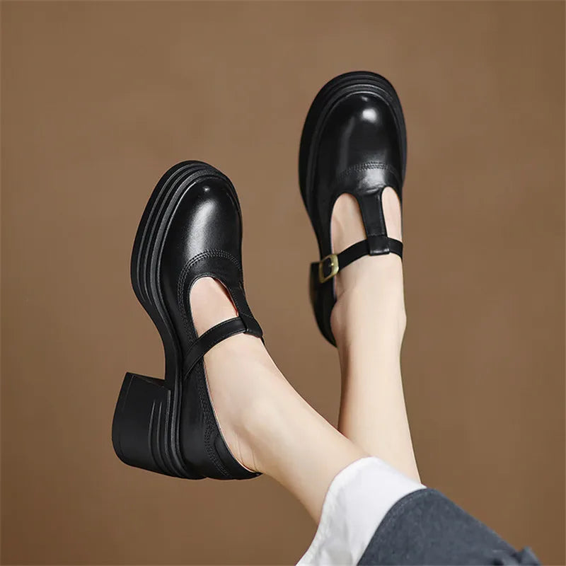Olivia | Zapatos de salón ortopédicos con suela gruesa