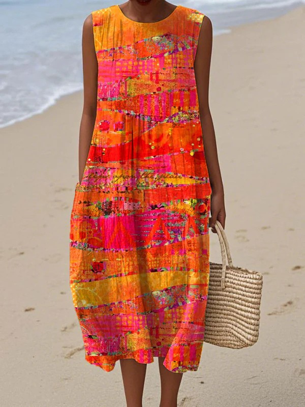 Faya | Vestido Midi Atardecer
