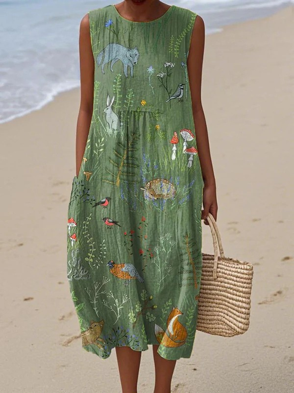 Esperanza | Vestido Midi Bosque