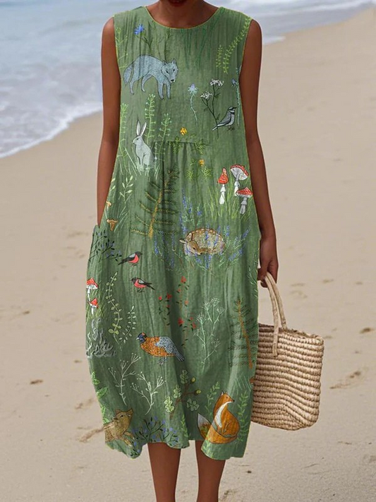 Esperanza | Vestido Midi Bosque
