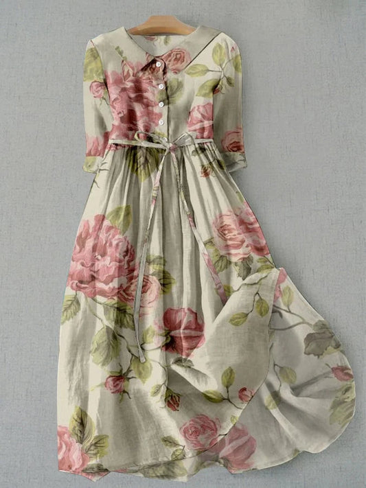 Helena | Vestido vintage con rosas
