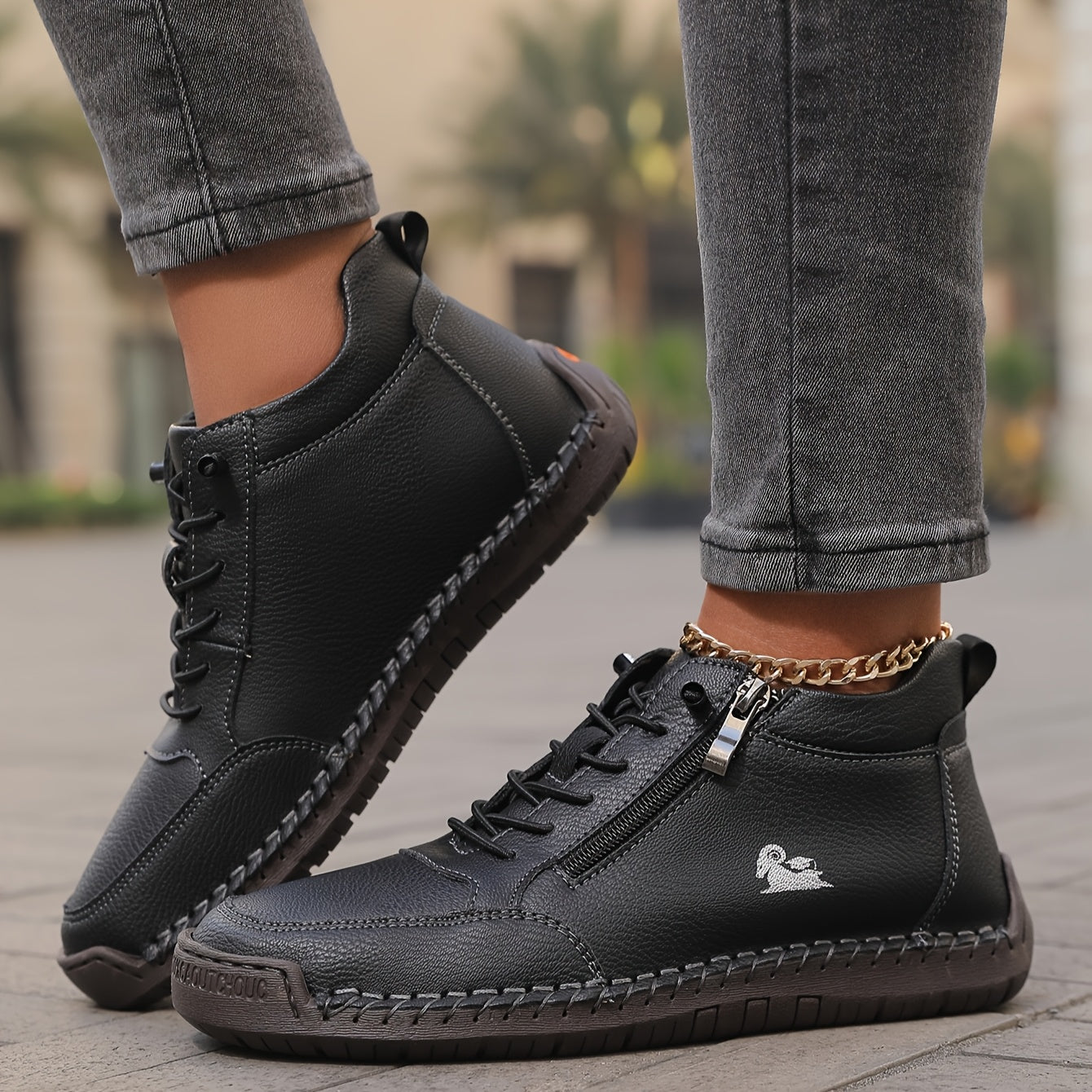 Flora | Zapatos ortopédicos cómodos con cremallera