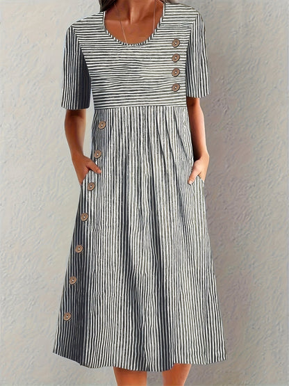 Bella | Vestido de Verano a Rayas