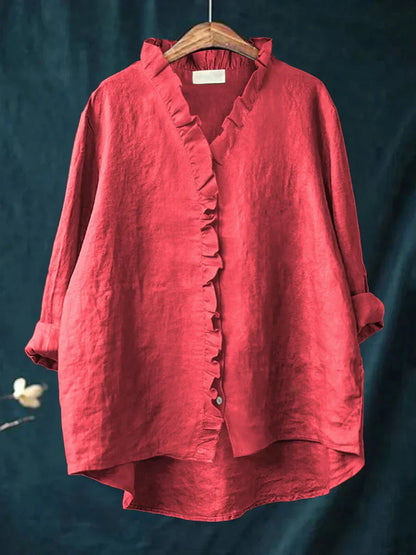 SELENA | Blusa minimalista con volantes