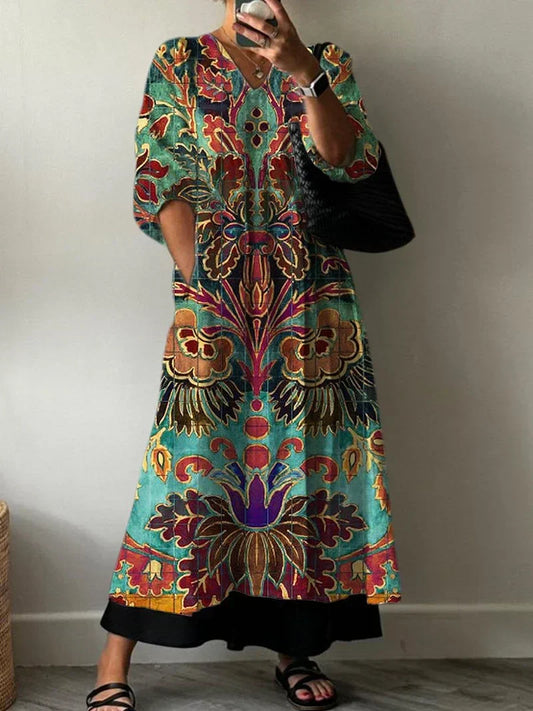 Carolina | Vestido elegante estampado