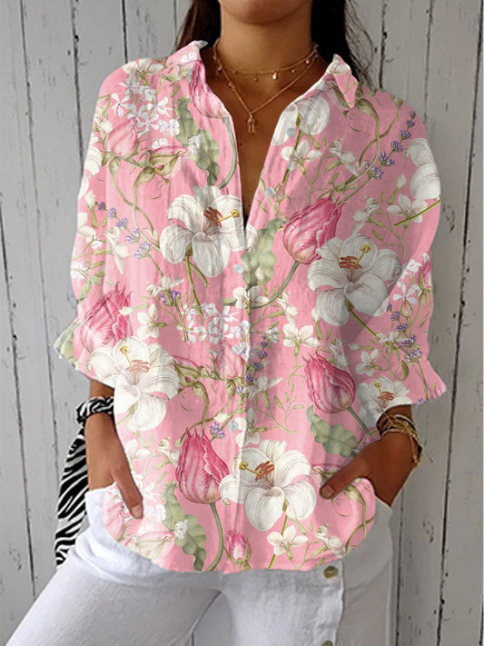 Ana | Camisa Estampada Floral Chic