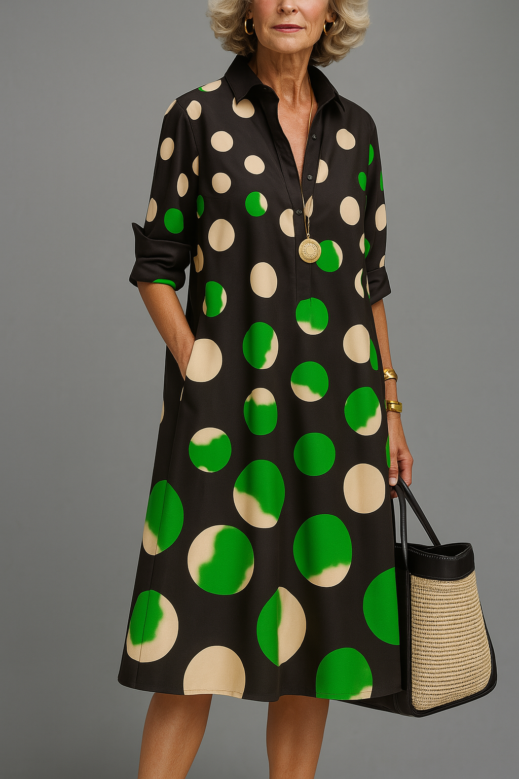 Naomi | Vestido midi elegante
