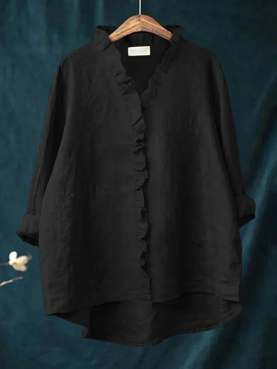 SELENA | Blusa minimalista con volantes