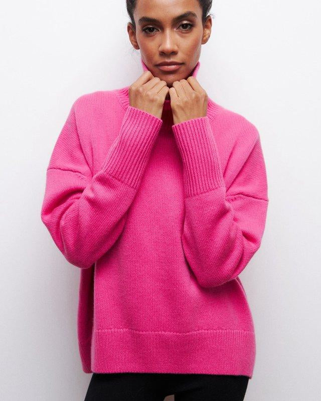 ANDREA | Suéter minimalista de cuello alto