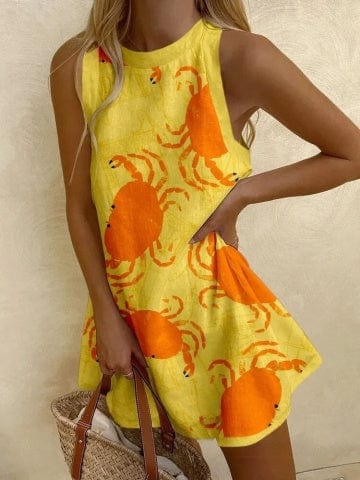 Adalee | Vestido mini de lino