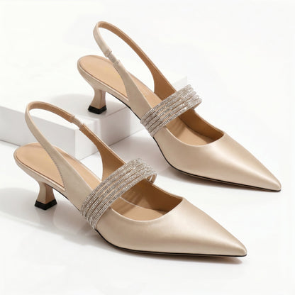 Ariel | Tacones Kitten con Cristales
