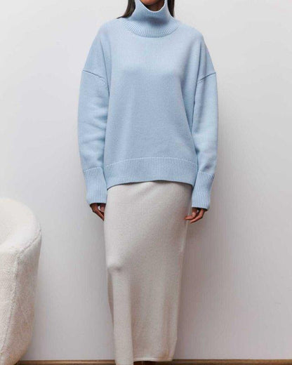 ANDREA | Suéter minimalista de cuello alto