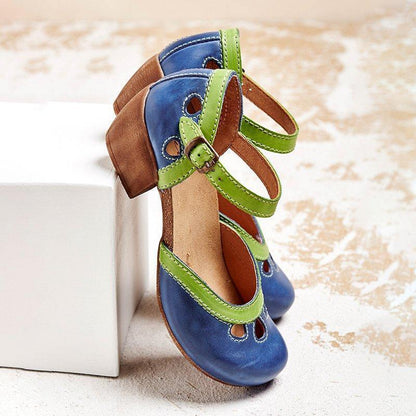 Laia | Sandalias ortopédicas con tacón bajo