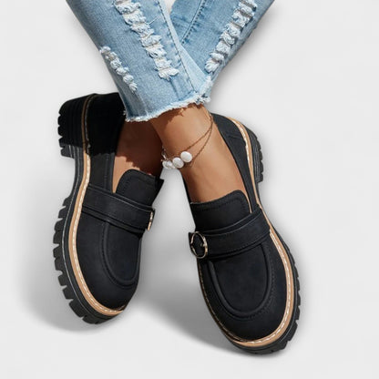 Laura | Mocasines casual de punta redonda
