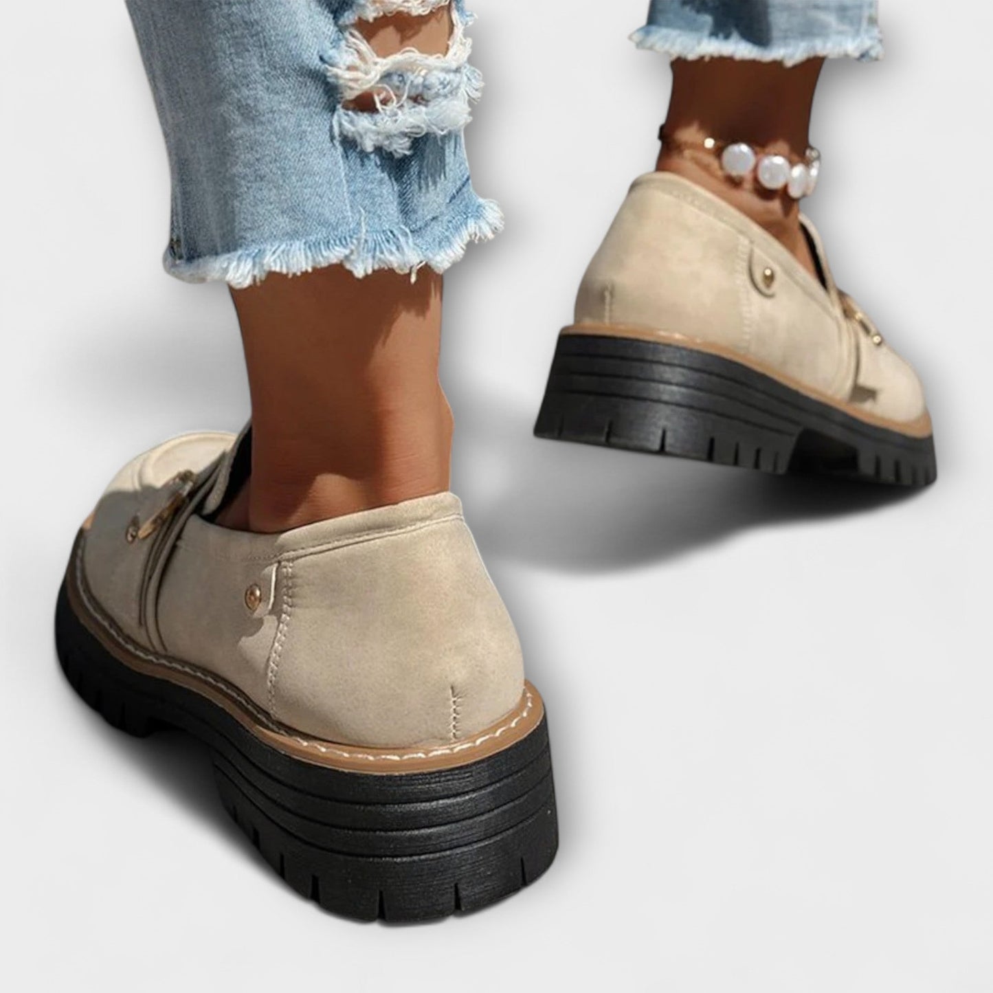 Laura | Mocasines casual de punta redonda