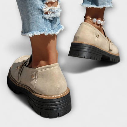 Laura | Mocasines casual de punta redonda