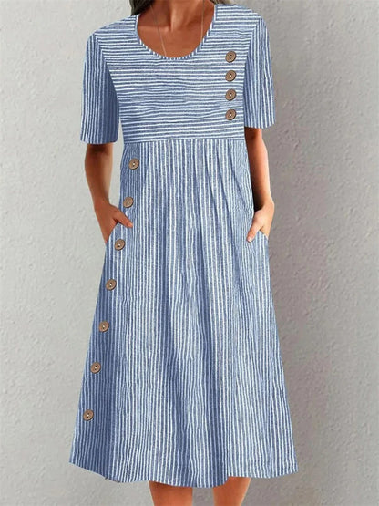 Bella | Vestido de Verano a Rayas