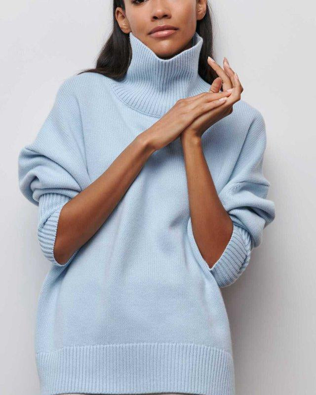 ANDREA | Suéter minimalista de cuello alto